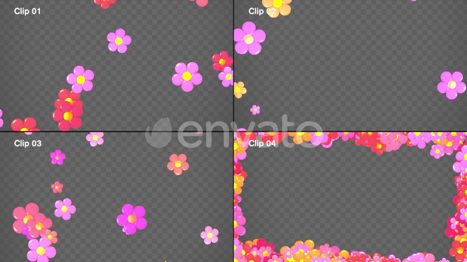 Isolated Flowers Overlays Pack Videohive 23393384 Motion Graphics Image 3