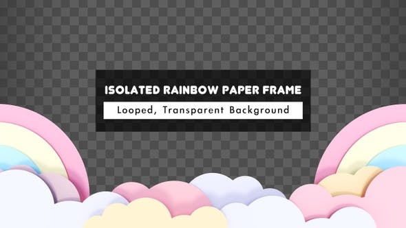 Isolated Rainbow Paper Frame - Download Videohive 23365372