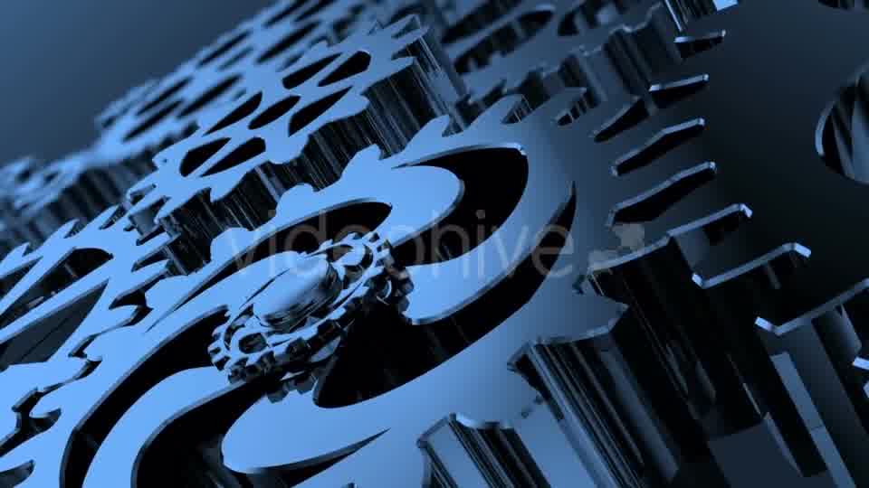 Isolated Rotating Blue Gears Videohive 20920214 Motion Graphics Image 10