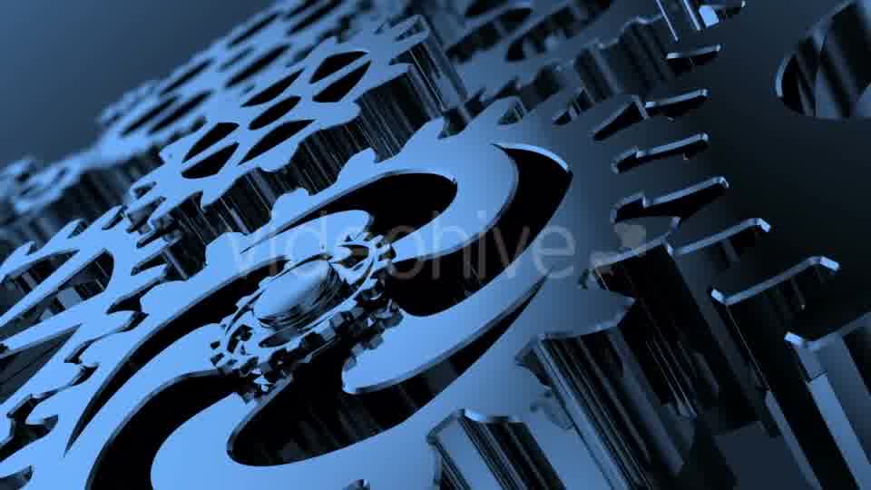 Isolated Rotating Blue Gears Videohive 20920214 Motion Graphics Image 11