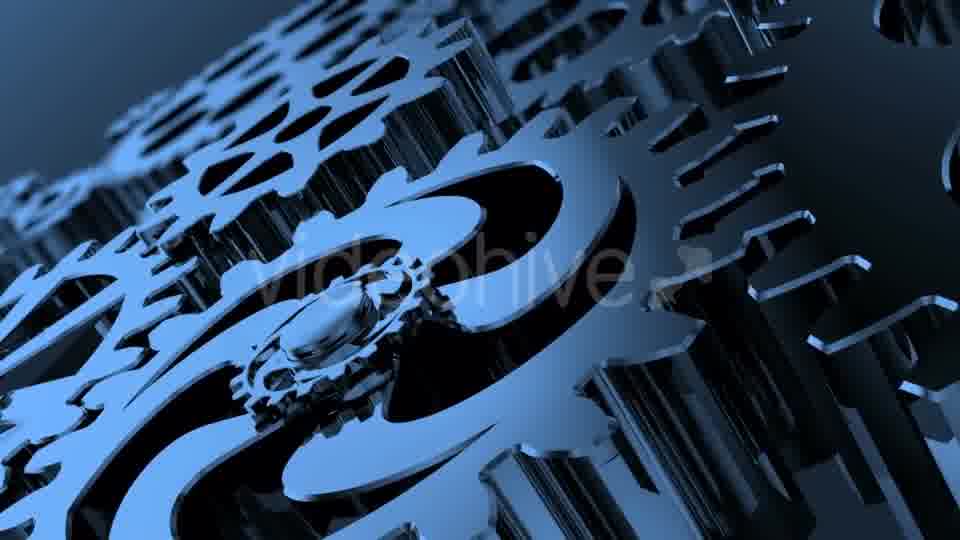 Isolated Rotating Blue Gears Videohive 20920214 Motion Graphics Image 12