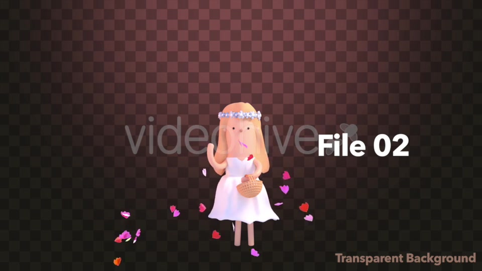Isolated Toon Bridesmaid Videohive 20349334 Motion Graphics Image 8