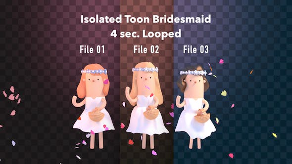 Isolated Toon Bridesmaid - Videohive Download 20349334