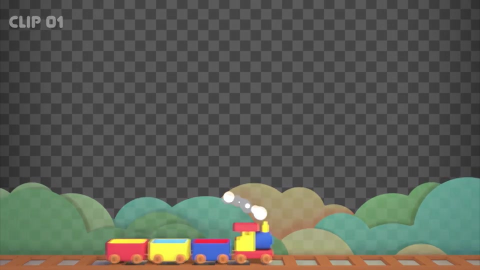 Isolated Toy Train Frame Videohive 23656023 Motion Graphics Image 3