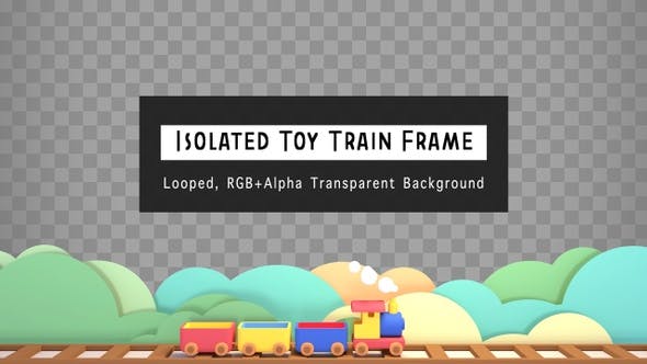 Isolated Toy Train Frame - 23656023 Videohive Download