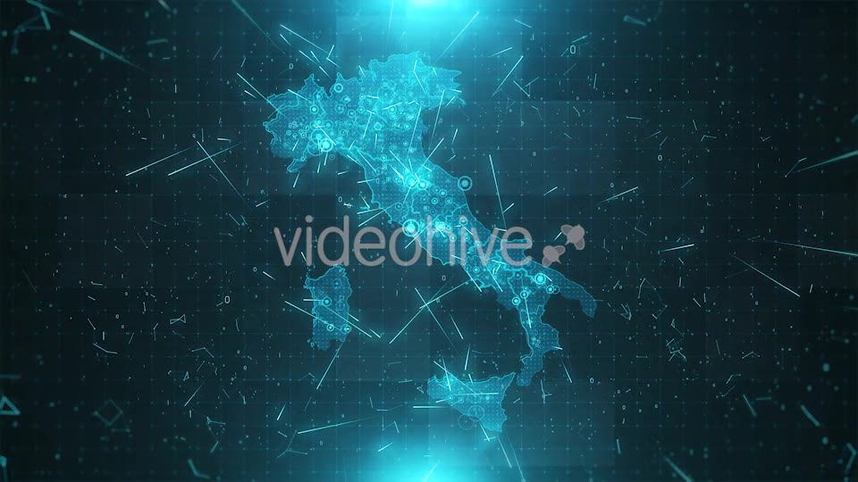 Italy Map Background Cities Connections Videohive 18526246 Motion Graphics Image 8