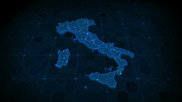 Italy Map Hd - Download 23520055 Videohive