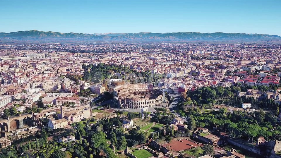 Italy Rome Colosseum Aerial View Videohive 23005879 Motion Graphics Image 4
