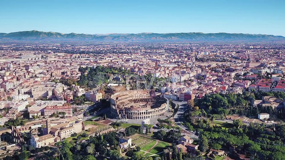 Italy Rome Colosseum Aerial View Videohive 23005879 Motion Graphics Image 5