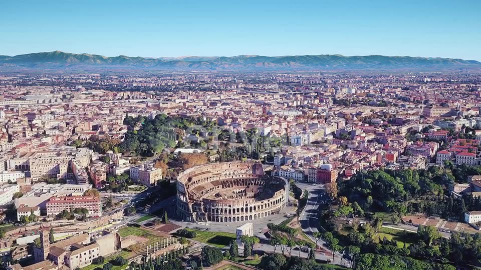 Italy Rome Colosseum Aerial View Videohive 23005879 Motion Graphics Image 6
