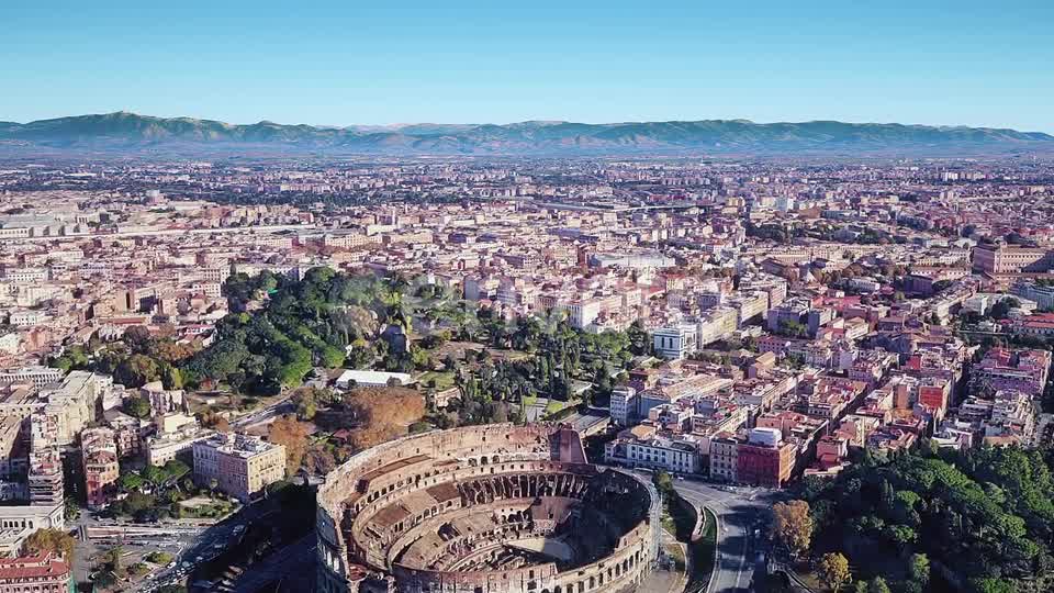 Italy Rome Colosseum Aerial View Videohive 23005879 Motion Graphics Image 8