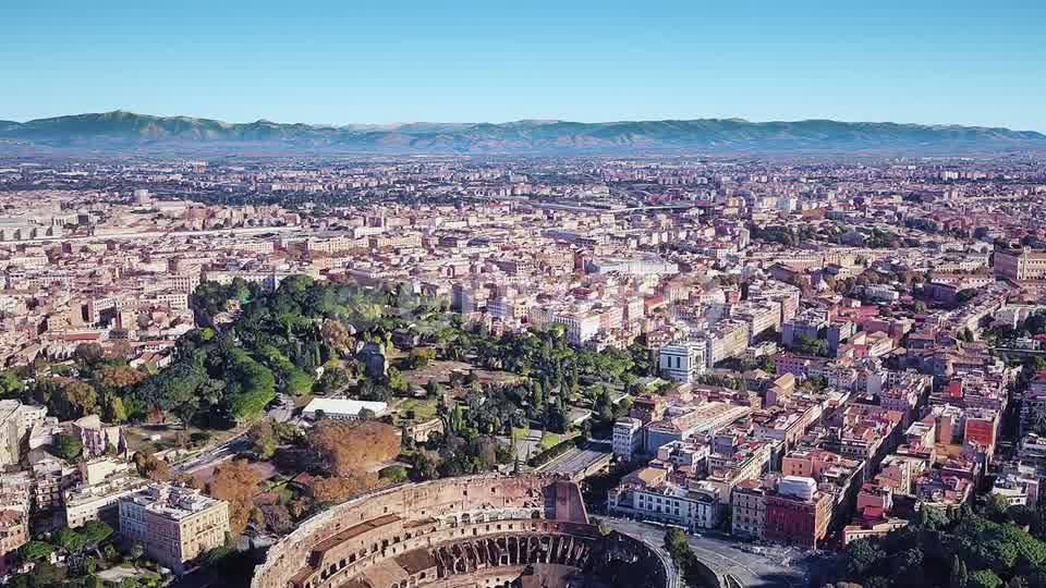 Italy Rome Colosseum Aerial View Videohive 23005879 Motion Graphics Image 9