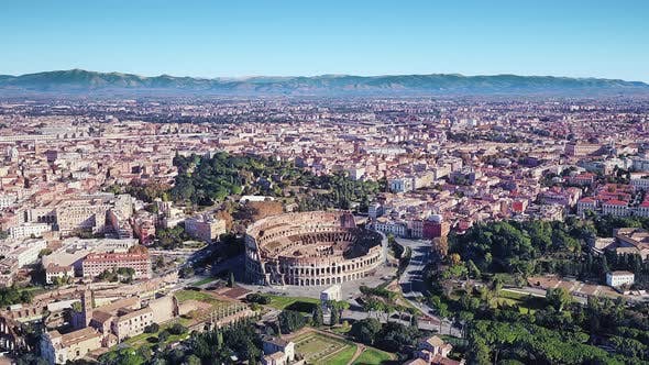 Italy Rome Colosseum Aerial View - Download 23005879 Videohive