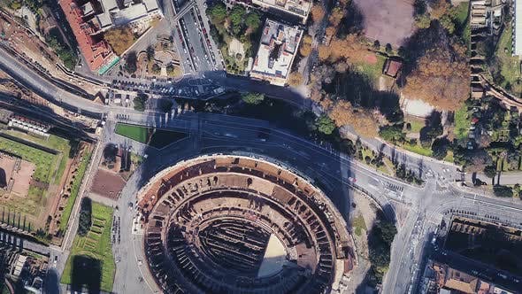 Italy Rome Colosseum Top View 22527060 Videohive Download Fast Motion ...