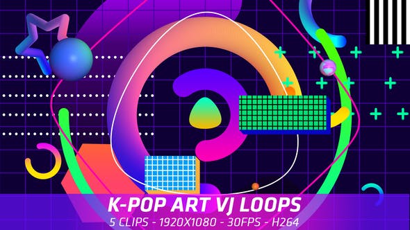 K Pop Art VJ Loops - Download 21996369 Videohive