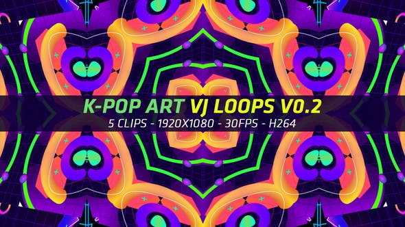 K Pop Art VJ Loops V0.2 - Videohive Download 22493499