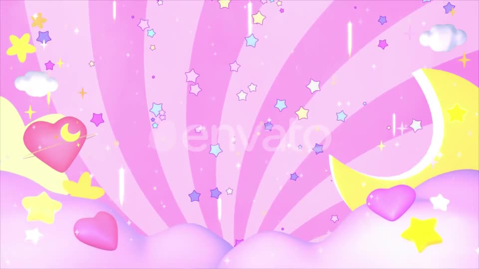 Kawaii Pink Sky Videohive 24469189 Motion Graphics Image 1