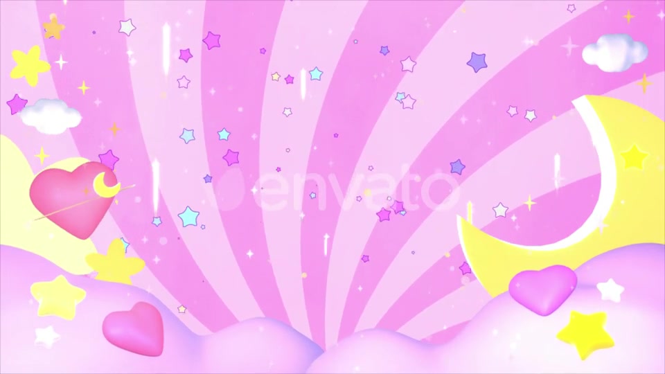 Kawaii Pink Sky Videohive 24469189 Motion Graphics Image 10
