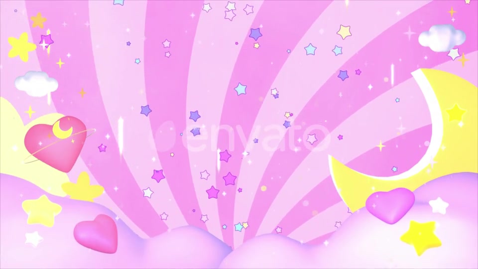 Kawaii Pink Sky Videohive 24469189 Motion Graphics Image 4