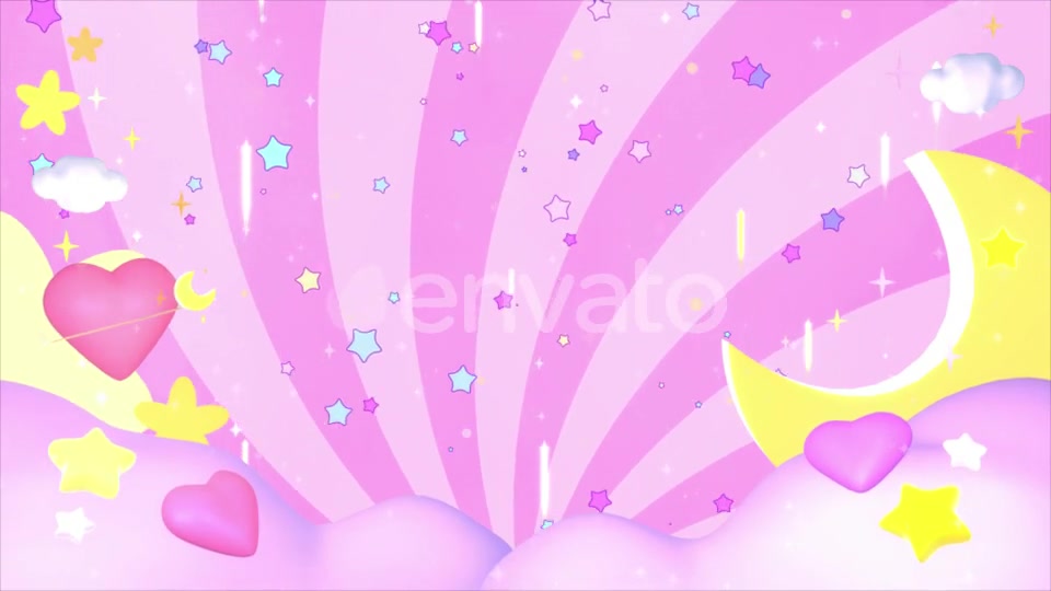 Kawaii Pink Sky Videohive 24469189 Motion Graphics Image 5