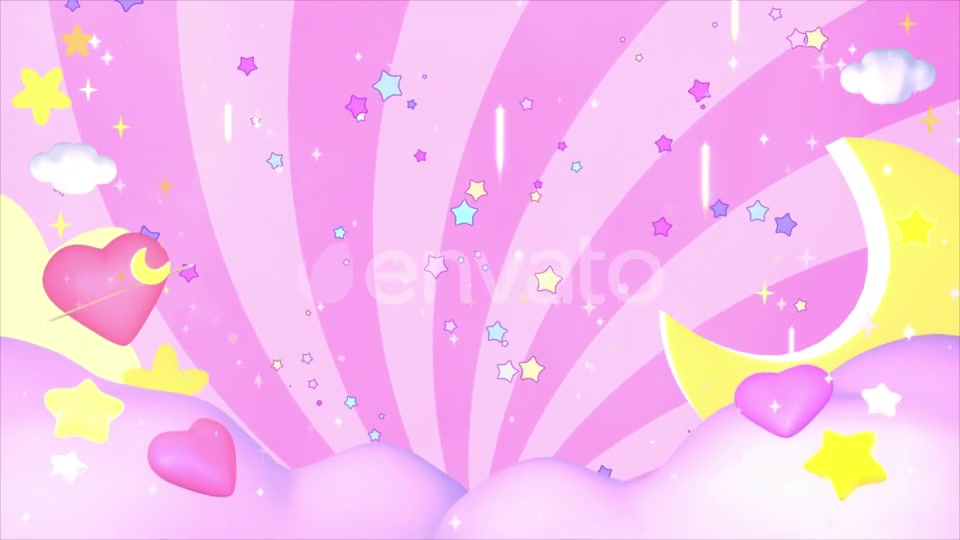 Kawaii Pink Sky Videohive 24469189 Motion Graphics Image 6