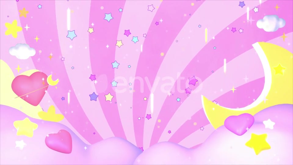 Kawaii Pink Sky Videohive 24469189 Motion Graphics Image 8
