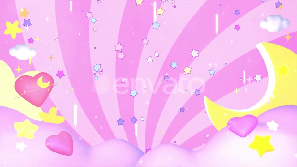 Kawaii Pink Sky Videohive 24469189 Motion Graphics Image 9