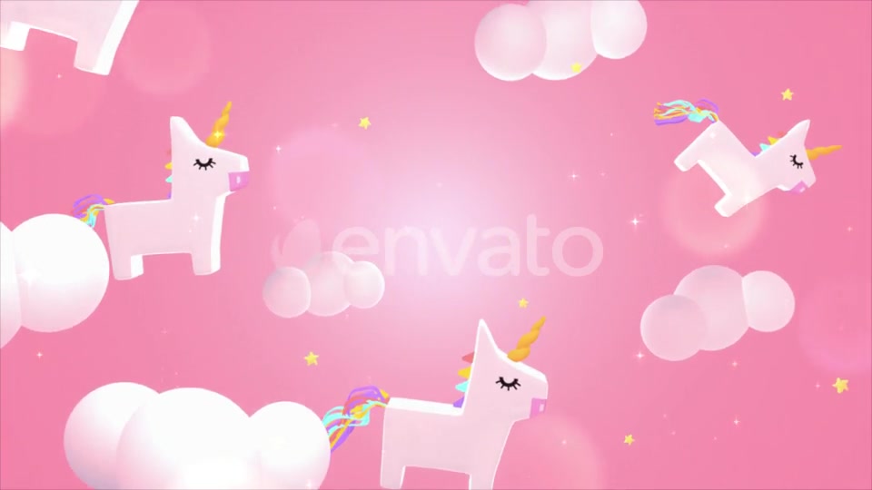 Kawaii Unicorn Sky Videohive 24785296 Motion Graphics Image 10