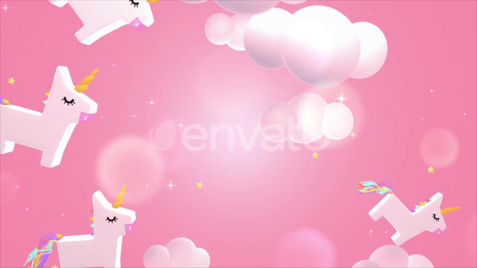 Kawaii Unicorn Sky Videohive 24785296 Motion Graphics Image 3