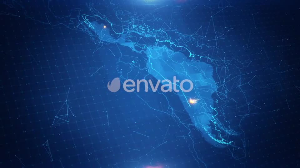 Latin America Map Connections 4K Videohive 21998228 Motion Graphics Image 1