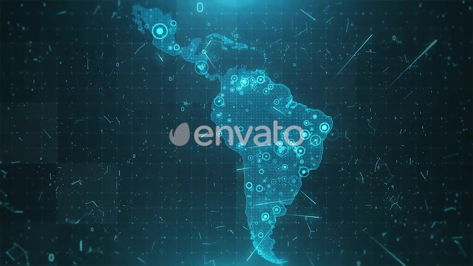 Latin America Map Population HD Videohive 21999114 Motion Graphics Image 3