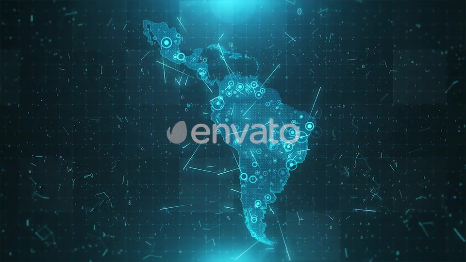 Latin America Map Population HD Videohive 21999114 Motion Graphics Image 5