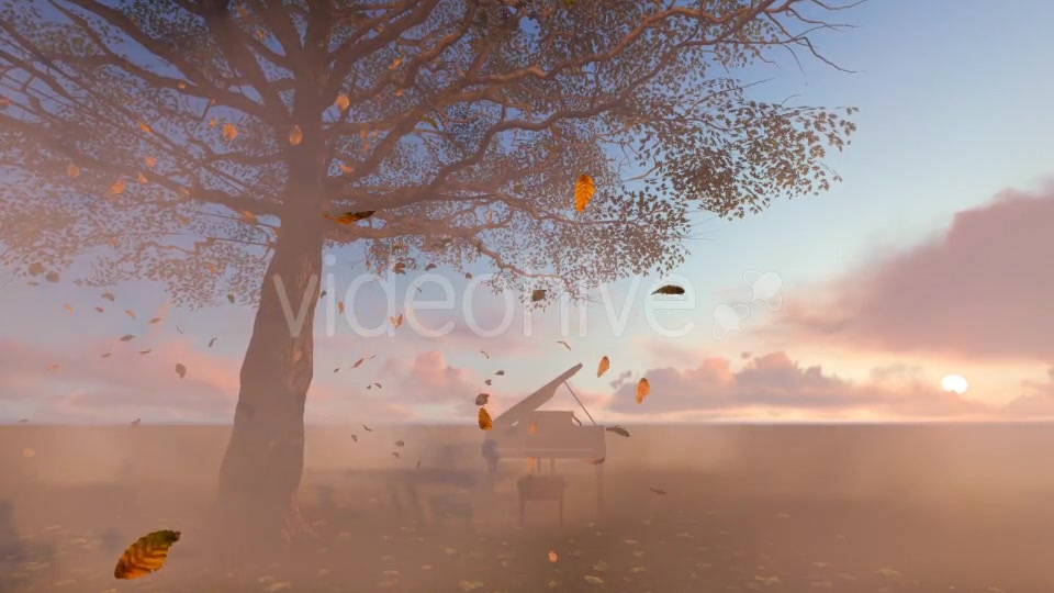 Leaves falling and piano Videohive 19887360 Motion Graphics Image 4