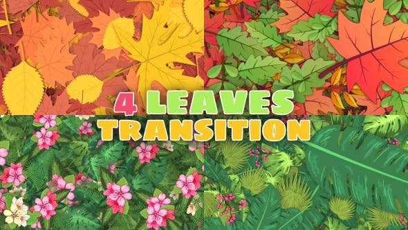 Leaves Transitions 4 Pack 4K - Download Videohive 21399937