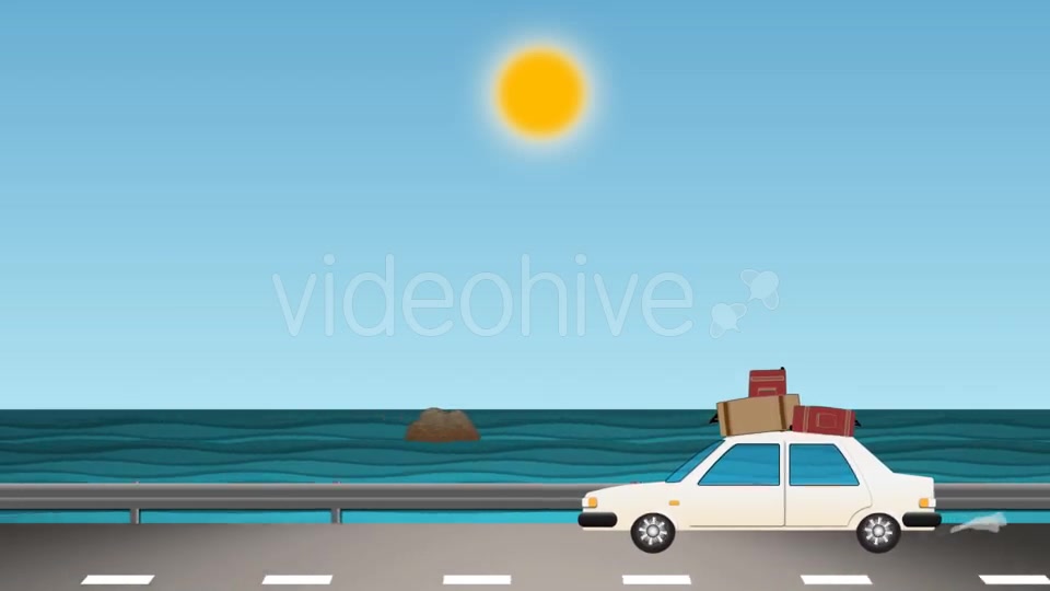 Leaving For Vacation Cartoon Background Videohive 17113559 Motion Graphics Image 8