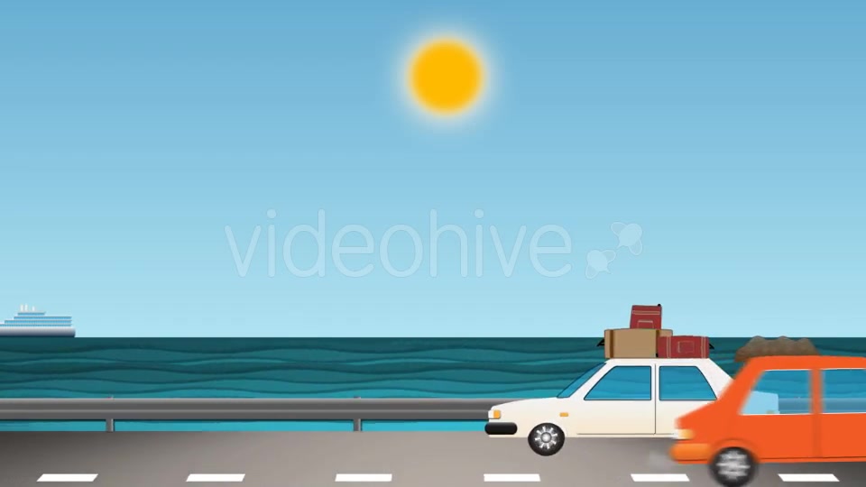 Leaving For Vacation Cartoon Background Videohive 17113559 Motion Graphics Image 9