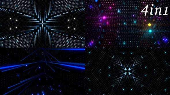 Led Reflex VJ Loop Pack (4in1) - Download Videohive 20364521