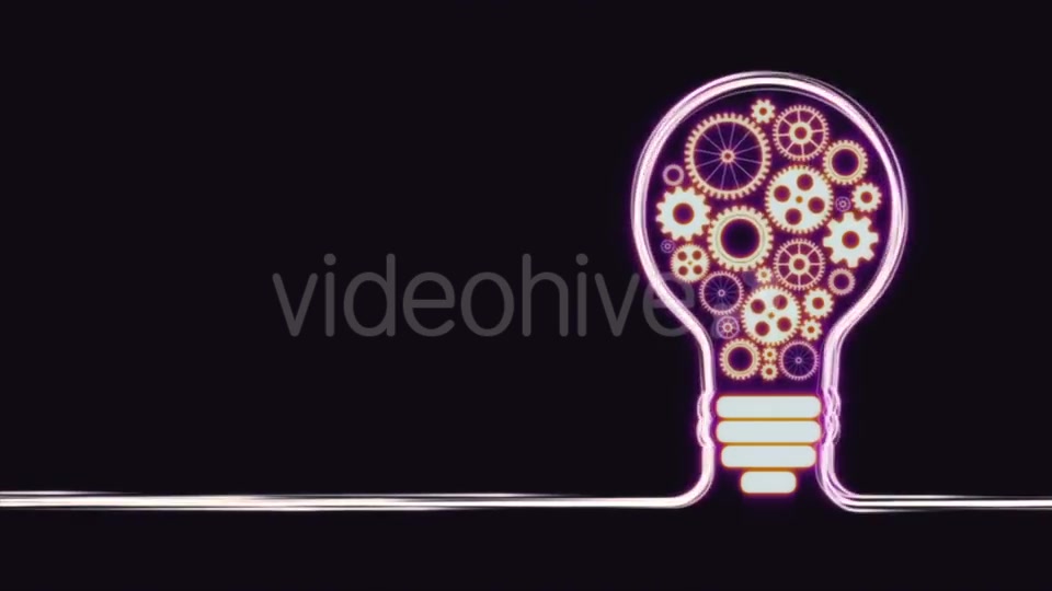 Light Bulb Concept with Gears Videohive 21345926 Motion Graphics Image 7
