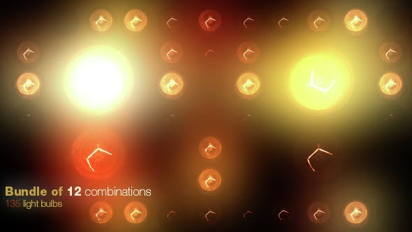 Light Bulbs Disco Style - 14808378 Videohive Download