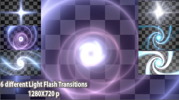 Light Flash Transitions - Download Videohive 5039212