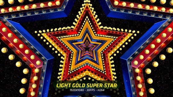 Light Gold Super Star - 23201040 Download Videohive