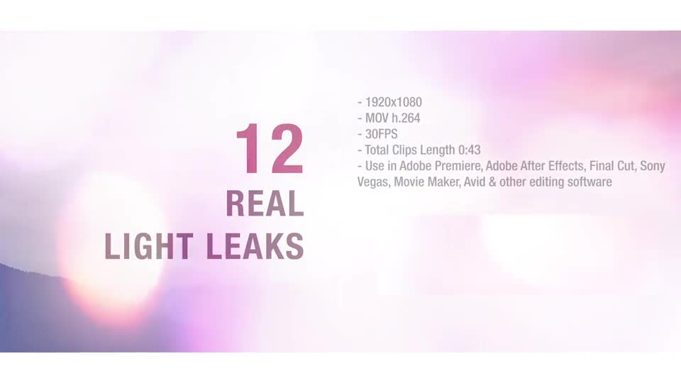 Light Leaks Videohive 19524542 Motion Graphics Image 1