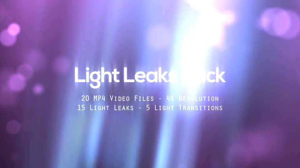 Light Leaks Pack Videohive 19857542 Motion Graphics Image 1