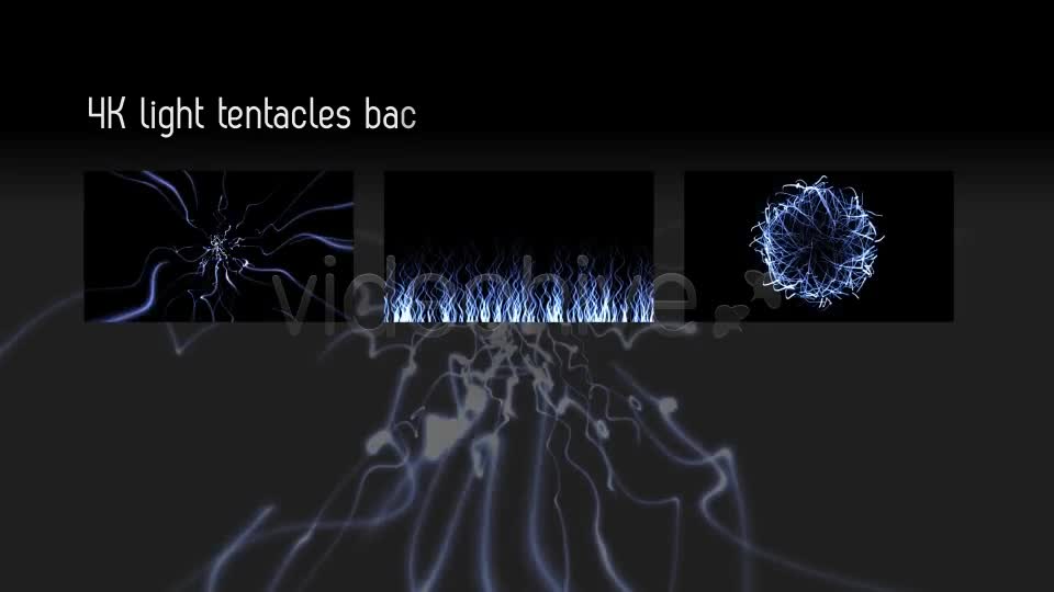 Light Tentacles Backgrounds 6 Videos With Matte Videohive 7663728 Motion Graphics Image 1