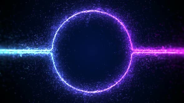 Lights Particle Tech Circle Background - Download Videohive 24381805