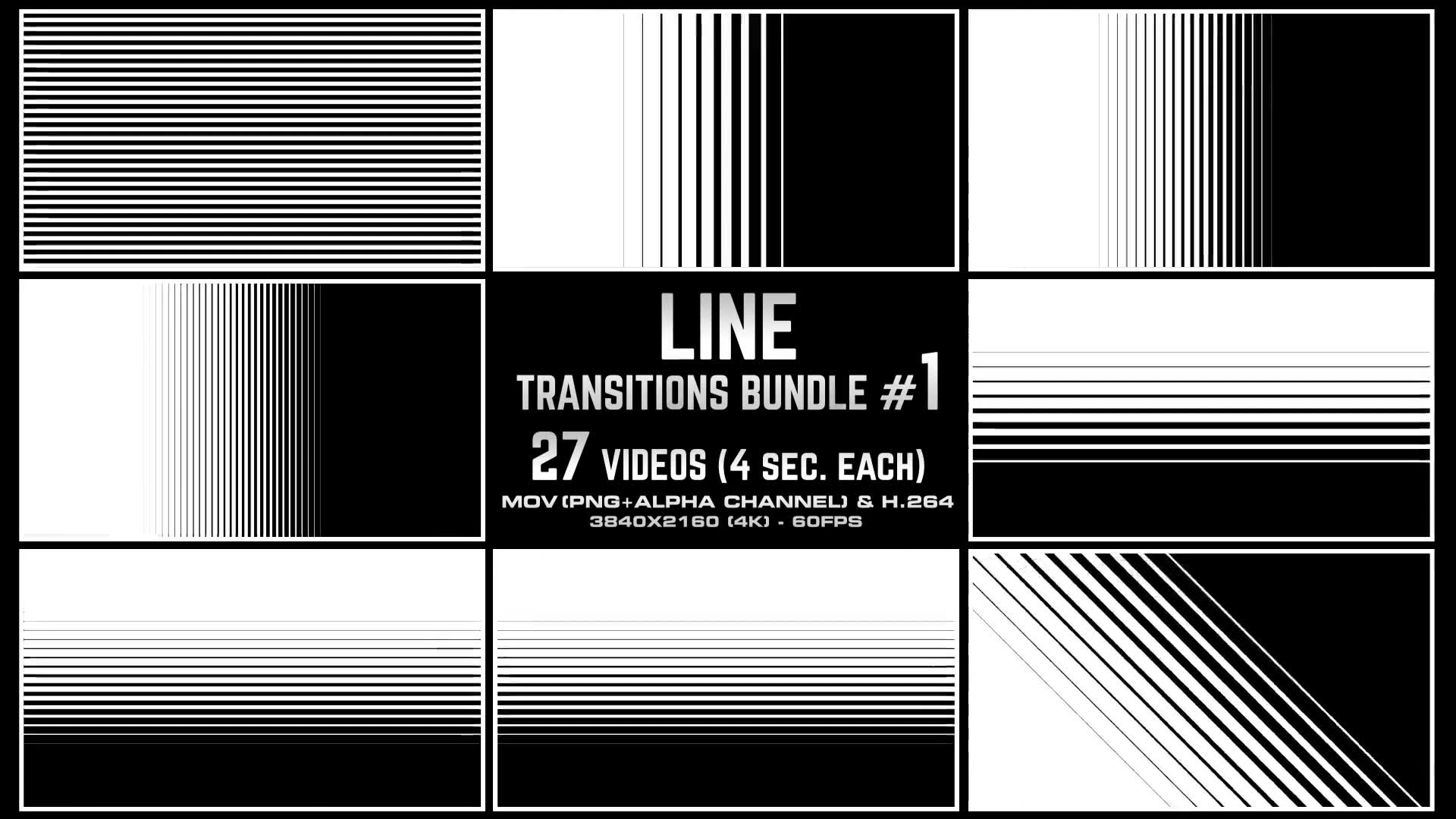 Line Transitions Bundle 1 4K Videohive 23652335 Motion Graphics Image 4