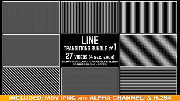 Line Transitions Bundle 1 4K - 23652335 Videohive Download