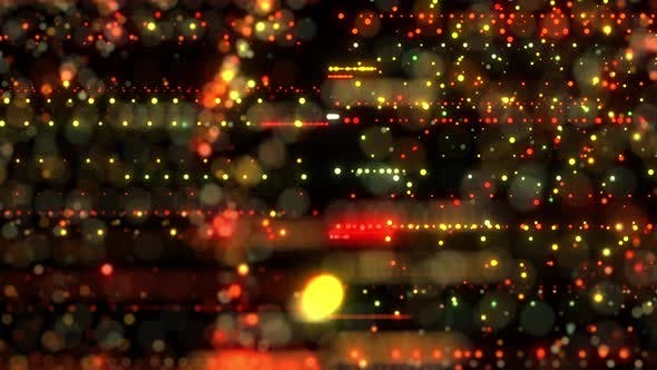 Linear Particles And Bokeh Flowing Seamless Loop - Videohive Download 23015639