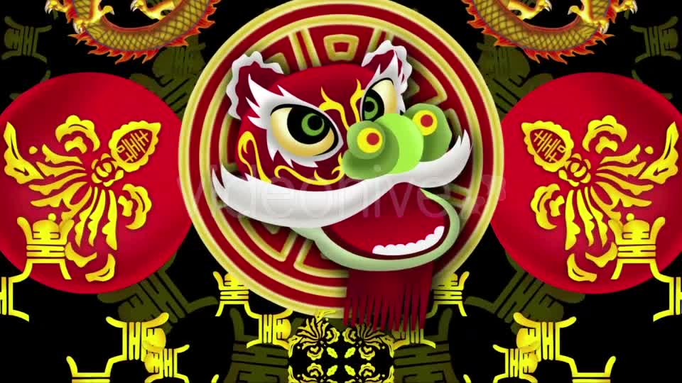 Lion Dance VJ Loop Videohive 19762253 Motion Graphics Image 1