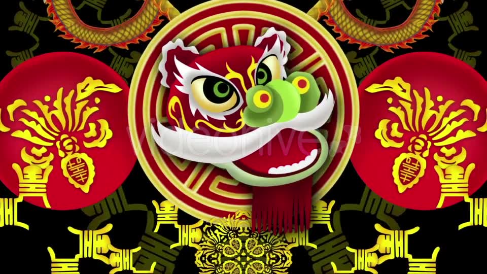 Lion Dance VJ Loop Videohive 19762253 Motion Graphics Image 2